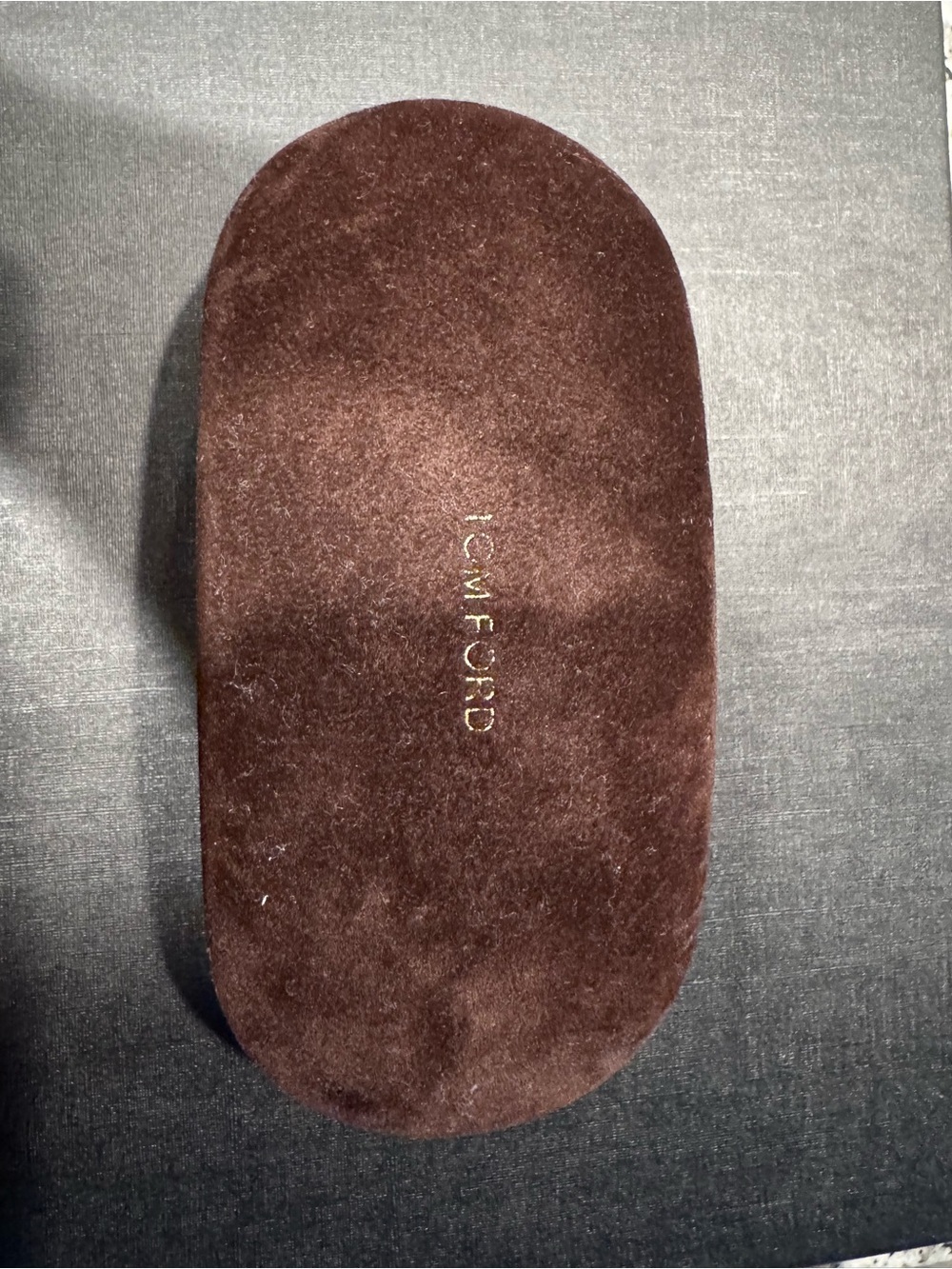 Tom Ford Chocolate Brown Velvet Sunglasses Pouch